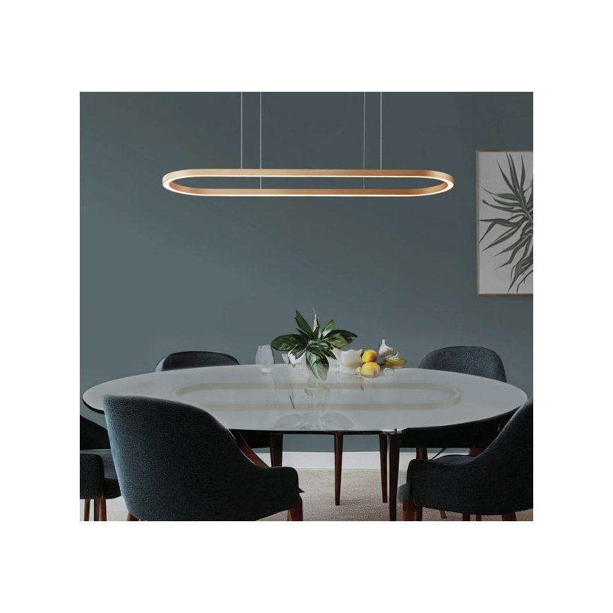 Azzardo AZ5058 - Dimbare LED hanglamp aan een koord ELENA LED/60W/230V 150 cm goud