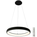 Azzardo AZ5066 - Dimbare LED hanglamp aan een koord ANTONIO LED/80W/230V zwart + afstandsbediening