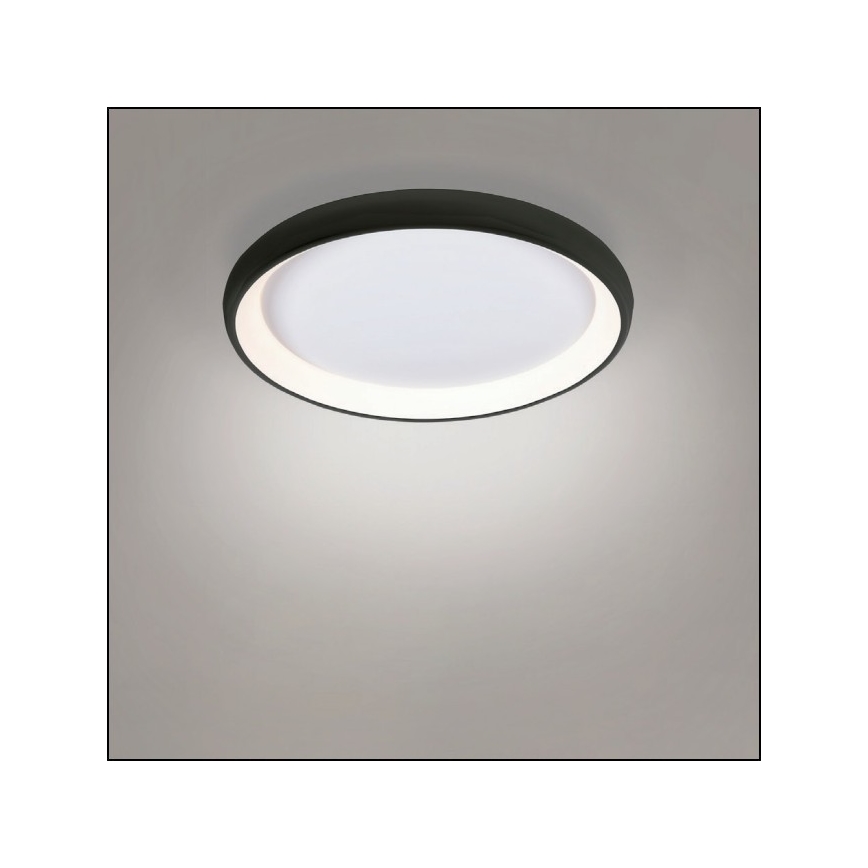 Azzardo AZ5072 - Dimbare LED plafondlamp ANTONIO LED/50W/230V zwart + afstandsbediening