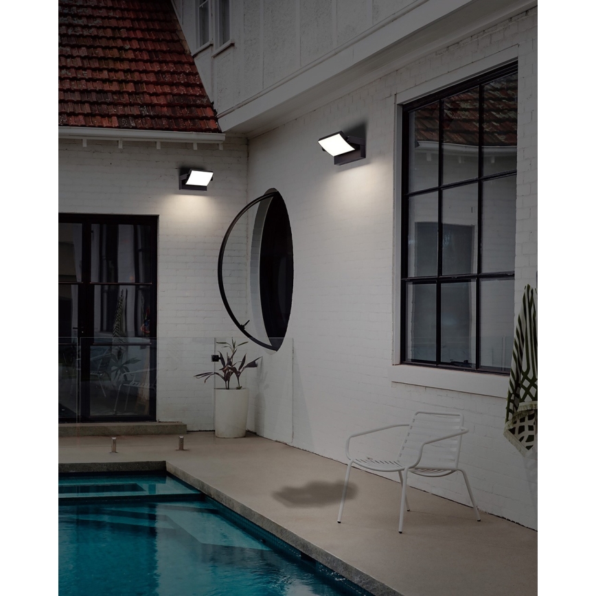Azzardo AZ5340 - LED Wandlamp voor buiten met sensor DURANTE LED/21W/230V IP54
