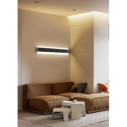 Azzardo AZ5341 - LED Wandlamp GALASSO LED/36W/230V 110 cm zwart