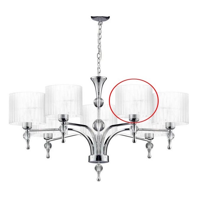 Azzardo - Vervangende lampenkap voor de IMPRESS kroonluchter, Ø 18 cm