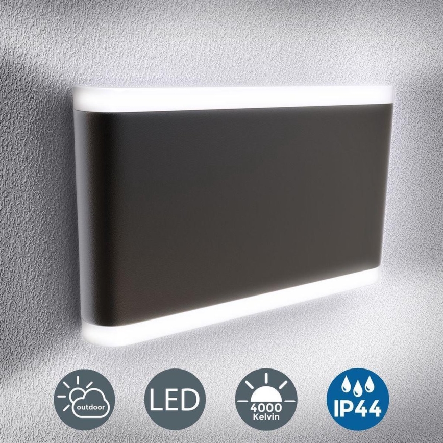 B.K. Licht 1184 - LED Wandlamp voor buiten 2xLED/3,5W/230V IP44 4000K