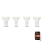B.K. Licht 1261 - SET 4x Dimbare LED Lamp GU10/5,5W/230V Wi-Fi Tuya 2700K
