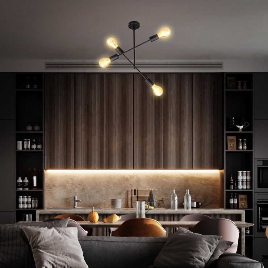 B.K. Licht 1343 - Hanglamp aan een paal 4xE27/60W/230V