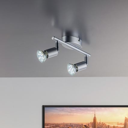 B.K.Licht 30-01-02-T - LED Spotlamp ESENTIALS 2xGU10/3W/230V 3000K