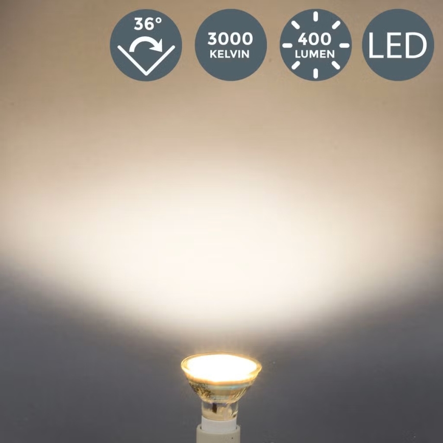 B.K.Licht - Set van 10 LED-lampen GU10/5W/230V 3000K