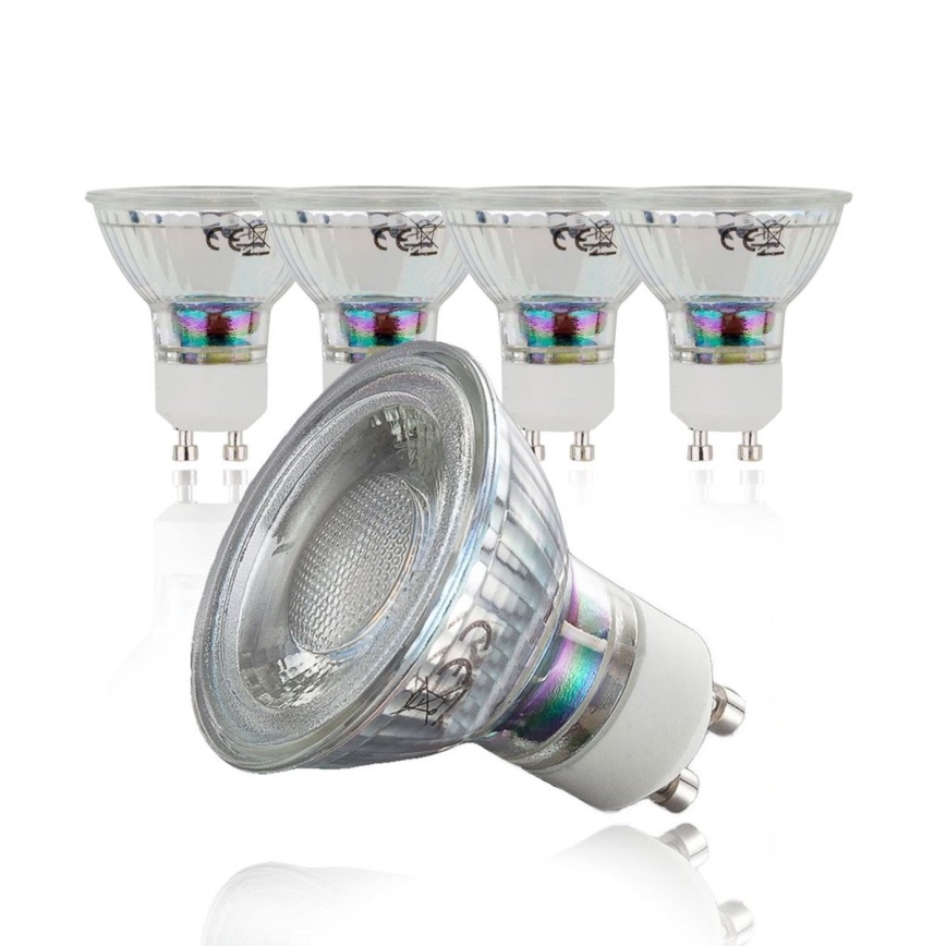 B.K.Licht - Set van 5 energiezuinige LED-lampen GU10/5W/230V 3000K