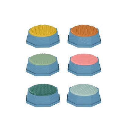 B-Toys - Evenwichtsstenen voor kinderen BALANCE & HOP 6 st.