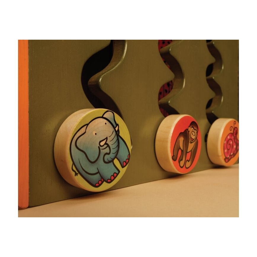 B-Toys - Interactieve kubus Zoo rubber vijg