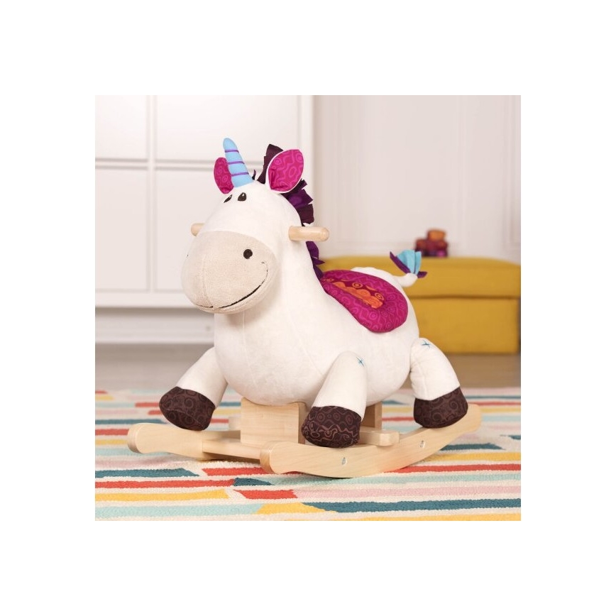 B-Toys - Schommelende eenhoorn DILLY DALLY populier
