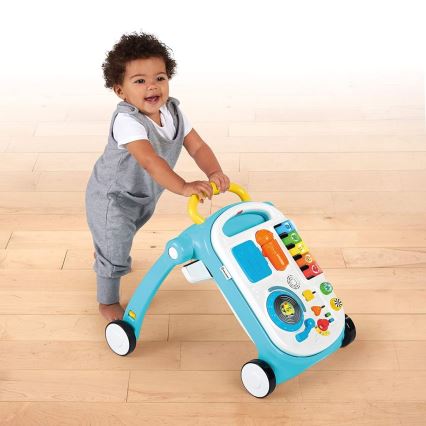 Baby Einstein - Loopwagentje met activiteiten 4in1 MUSICAL MIX ‘N ROLL 3xAA