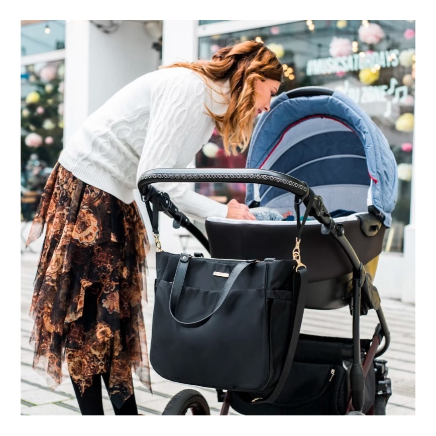 BabyOno - Luiertas voor kinderwagen Coco zwart