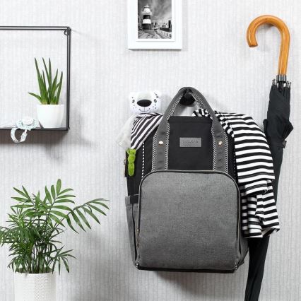 BabyOno - Veranderende rugzak voor kinderwagen Oslo Style zwart