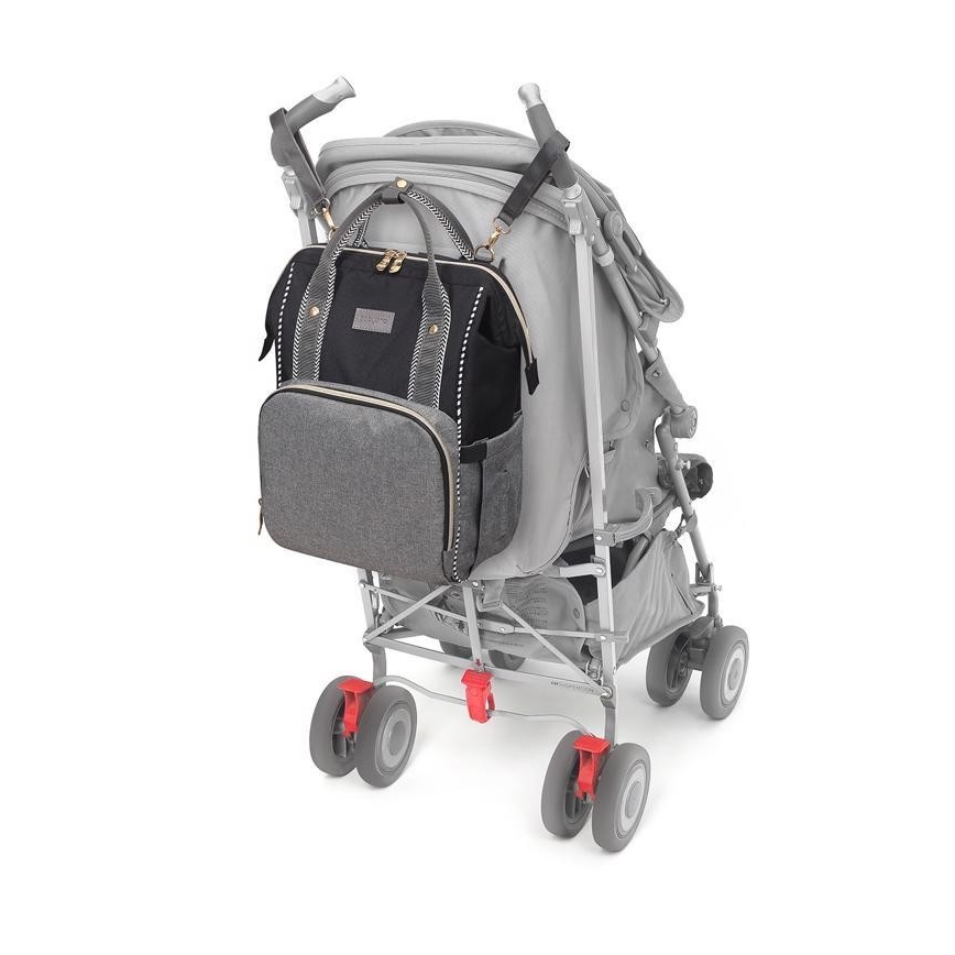 BabyOno - Veranderende rugzak voor kinderwagen Oslo Style zwart