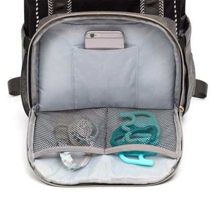 BabyOno - Veranderende rugzak voor kinderwagen Oslo Style zwart