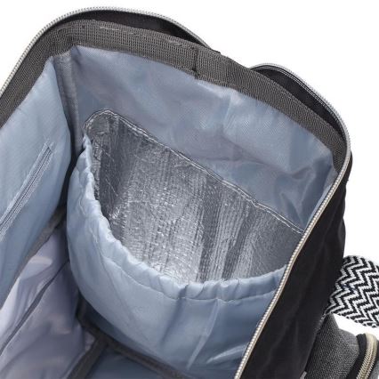 BabyOno - Veranderende rugzak voor kinderwagen Oslo Style zwart