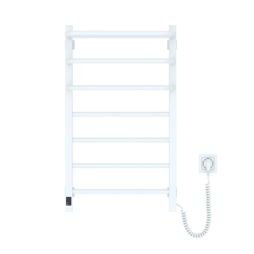 Elektrische badkamerradiator met thermostaat FORTIS 350W/230V 80,6 cm IP44, wit, rechts