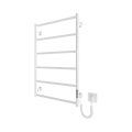 Badkamer handdoekradiator CLASSIC 110W/230V 81 x 52 cm, rvs/wit, rechts
