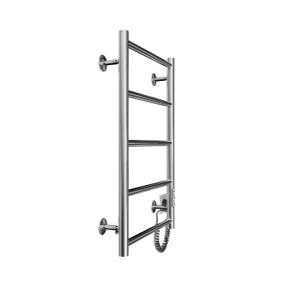 Badkamer-handdoekradiator CLASSIC 65W/230V 66x42 cm RVS/hoogglans chroom rechts