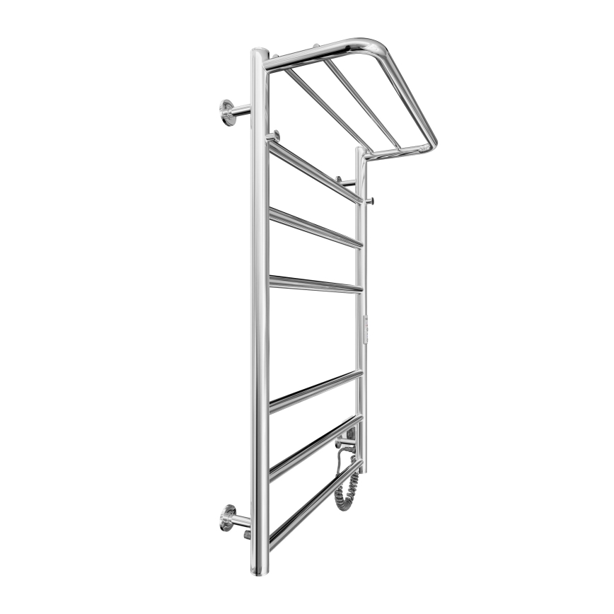 Badkamer handdoekradiator HOME 95W/230V 77x53 cm rvs/chroom rechts