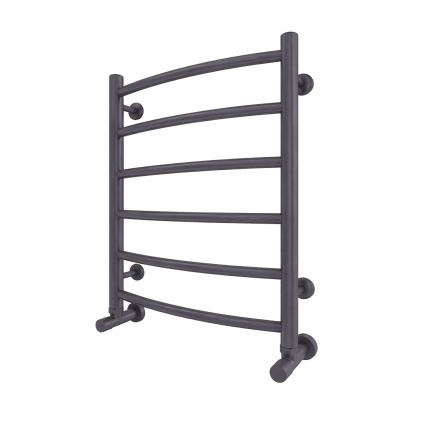 Badkamer-handdoekradiator INOX CLASSIC 120W/230V 57x43 cm RVS/antraciet