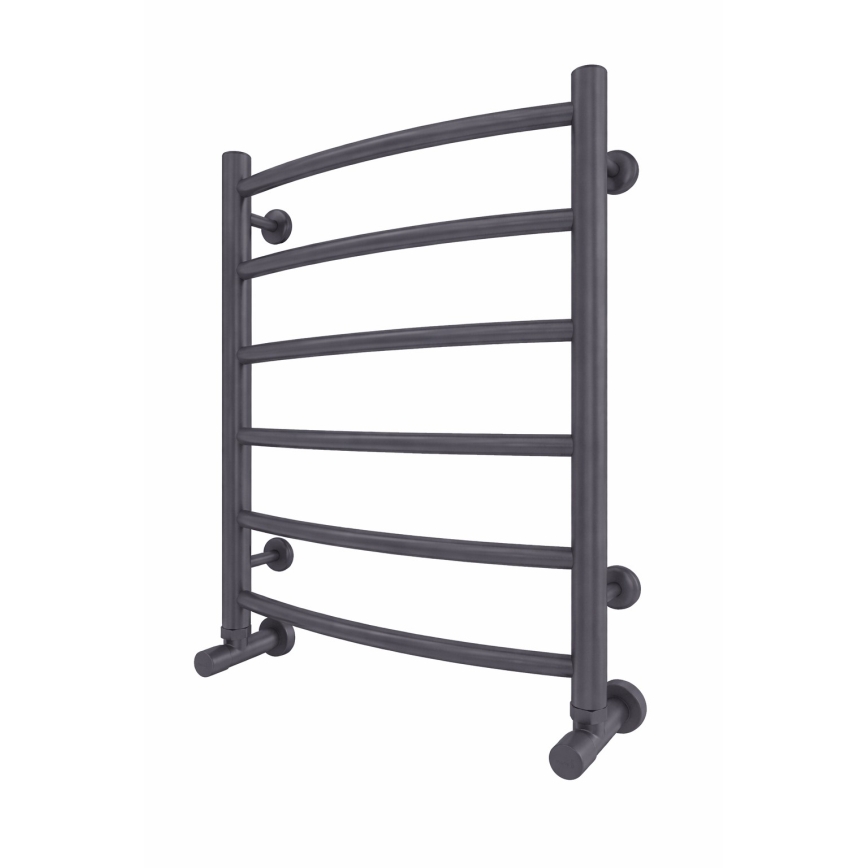 Badkamer-handdoekradiator INOX CLASSIC 120W/230V 57x43 cm RVS/antraciet