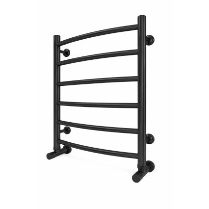 Badkamer handdoekradiator INOX CLASSIC 120W/230V 57x43 cm RVS/zwart