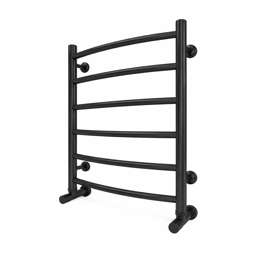 Badkamer handdoekradiator INOX CLASSIC 120W/230V 57x43 cm RVS/zwart