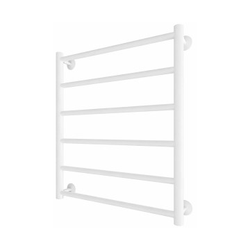 Badkamer handdoekradiator INOX FLAT 122W/230V 57x43 cm RVS/wit