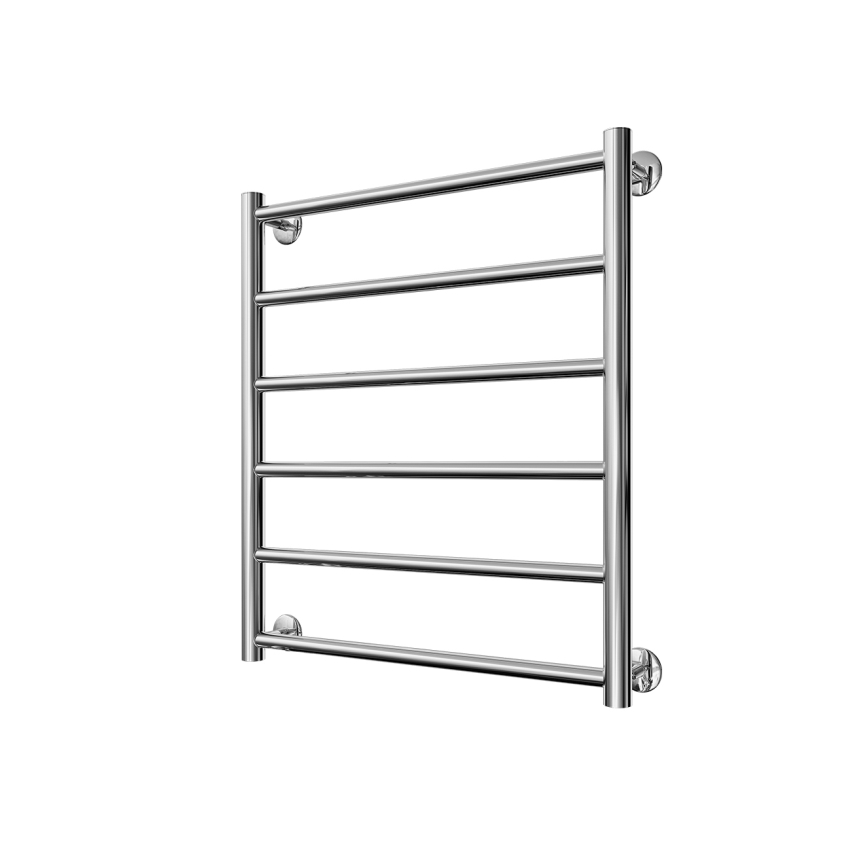 Badkamer handdoekradiator INOX FLAT 122W/230V 57x53 cm RVS/glanzend chroom
