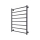 Badkamer handdoekradiator INOX FLAT 163W/230V 77x53 cm RVS/antraciet