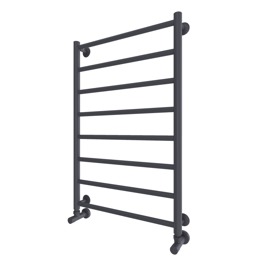 Badkamer handdoekradiator INOX FLAT 163W/230V 77x53 cm RVS/antraciet