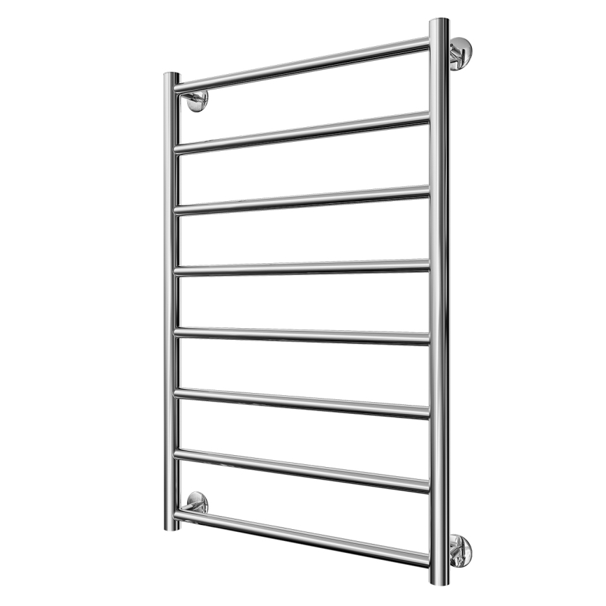 Badkamer handdoekradiator INOX FLAT 163W/230V 77x53 cm RVS/glanzend chroom