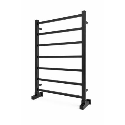 Badkamer handdoekradiator INOX TOKIO 161W/230V 77x53 cm RVS/zwart