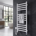 Badkamer handdoekradiator met thermostaat AVANGARD 227W 120x48cm, wit, links