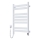 Badkamer handdoekradiator met thermostaat LARGO 432W/230V 80,6 cm IP44 wit links hoekig