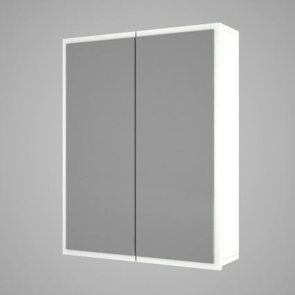 Badkamer Kast met Spiegel KAYLA 78x60 cm wit