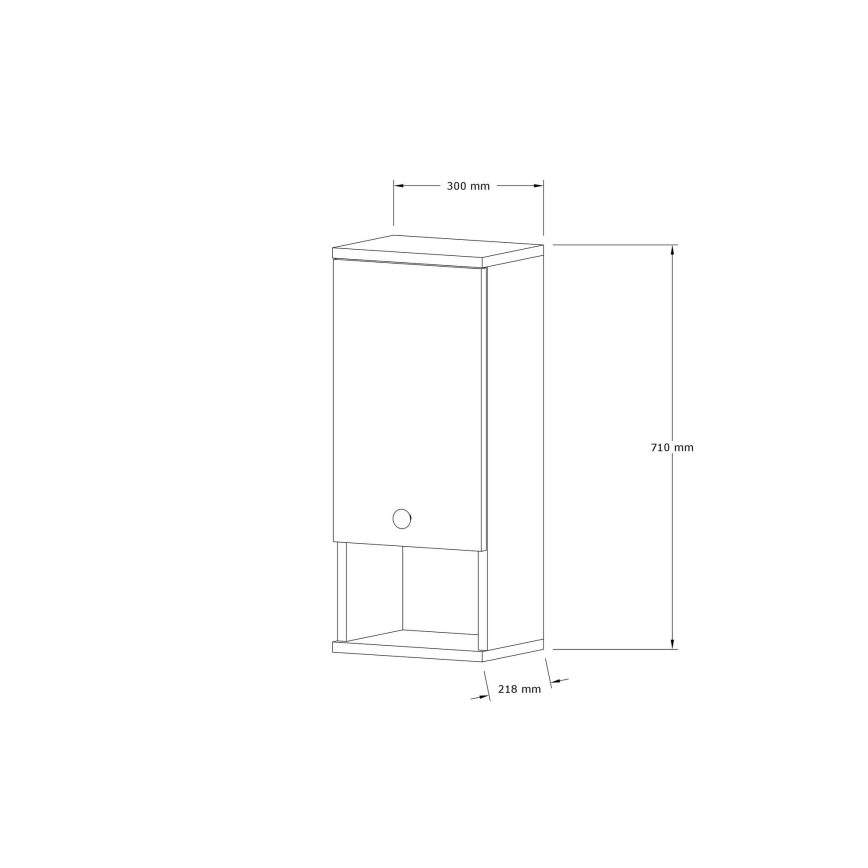 Badkamer Kast MIS 71x30 cm beige