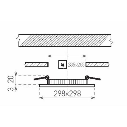 Badkamer LED Inhouw Lamp VEGA LED/24W/230V 3800K IP44