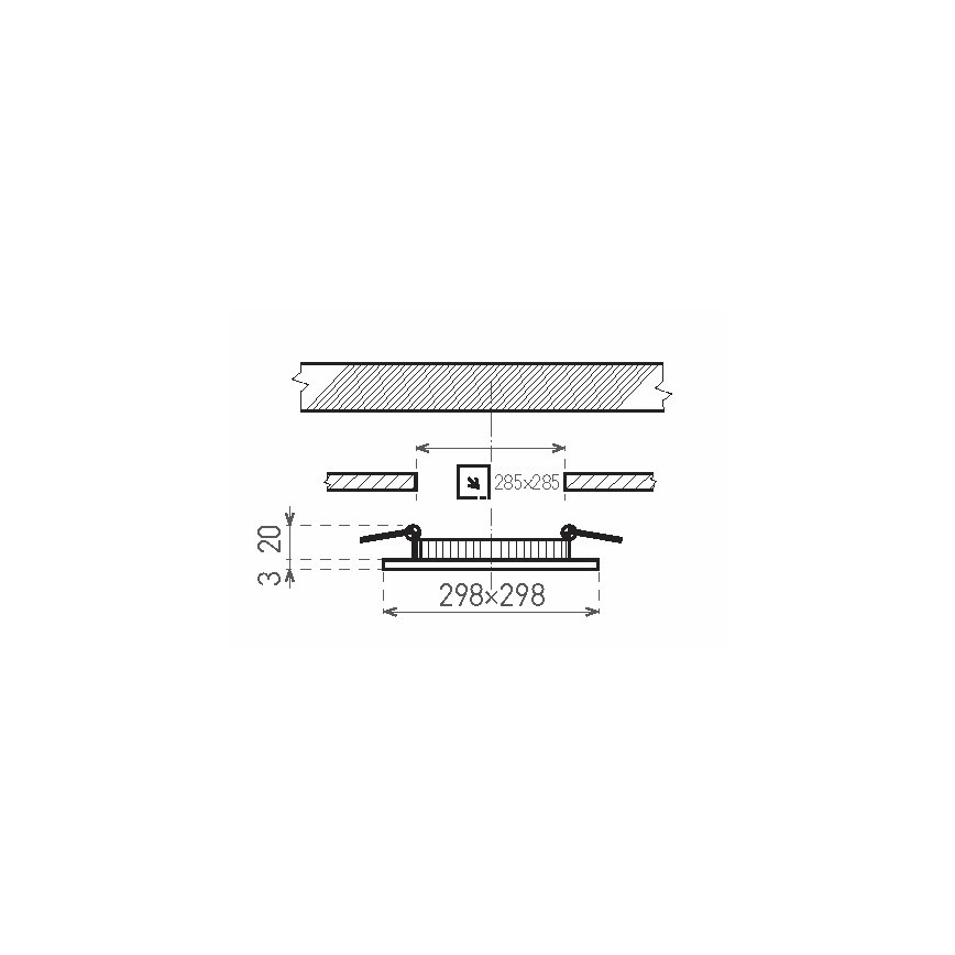 Badkamer LED Inhouw Lamp VEGA LED/24W/230V 3800K IP44