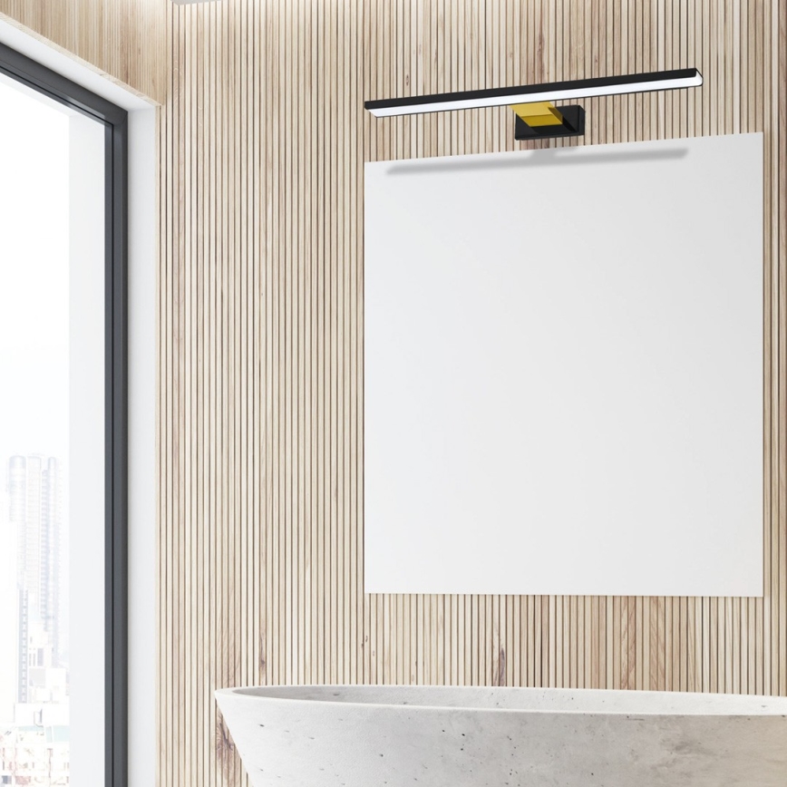 Badkamer LED Spiegel Verlichting SHINE LED/13,8W/230V IP44 zwart/goud