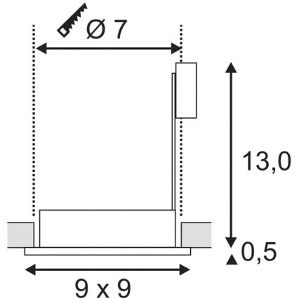 Badkamer licht FGL OUT 1xGU10/35W/230V IP44