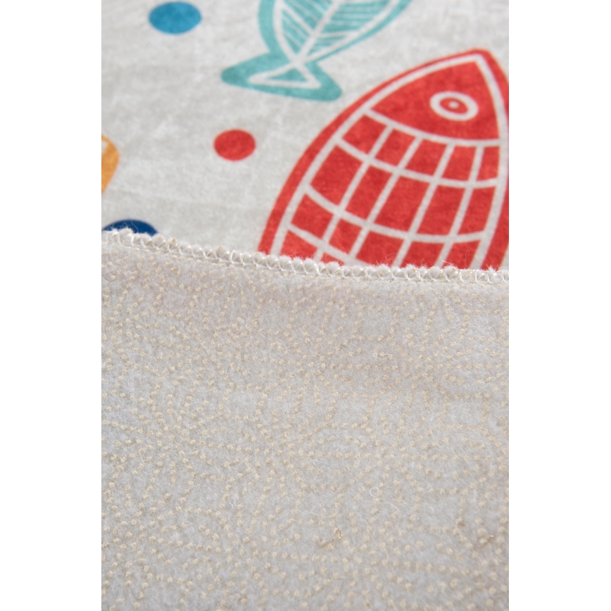 Badkamer mat FISH 40x60 cm kleurrijk