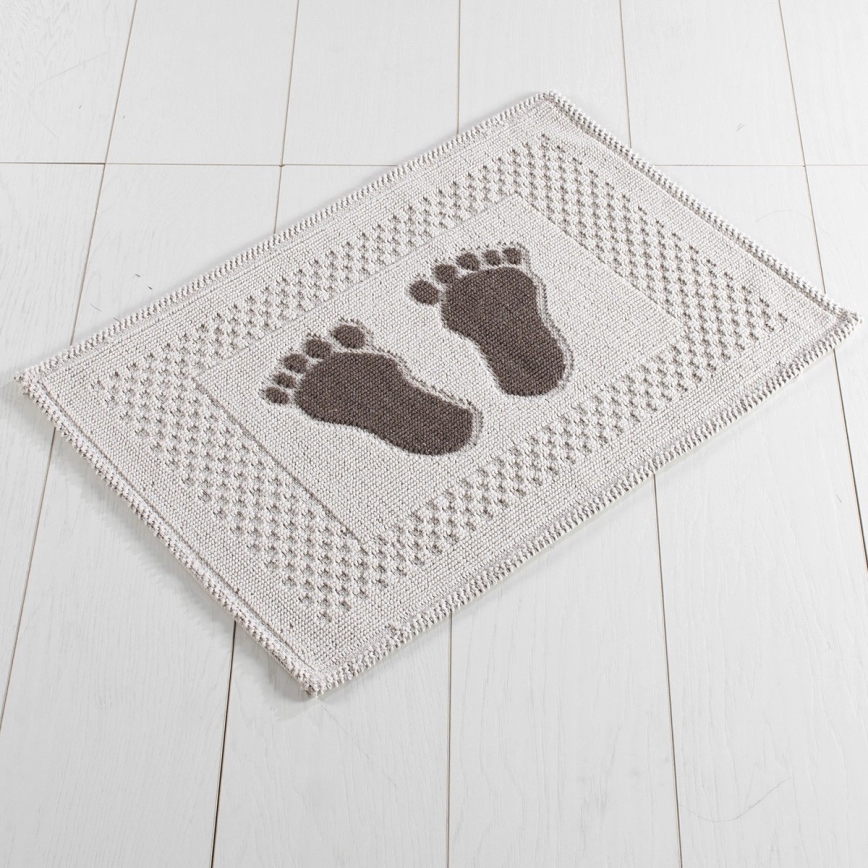 Badkamer mat FOET 50x70 cm wit