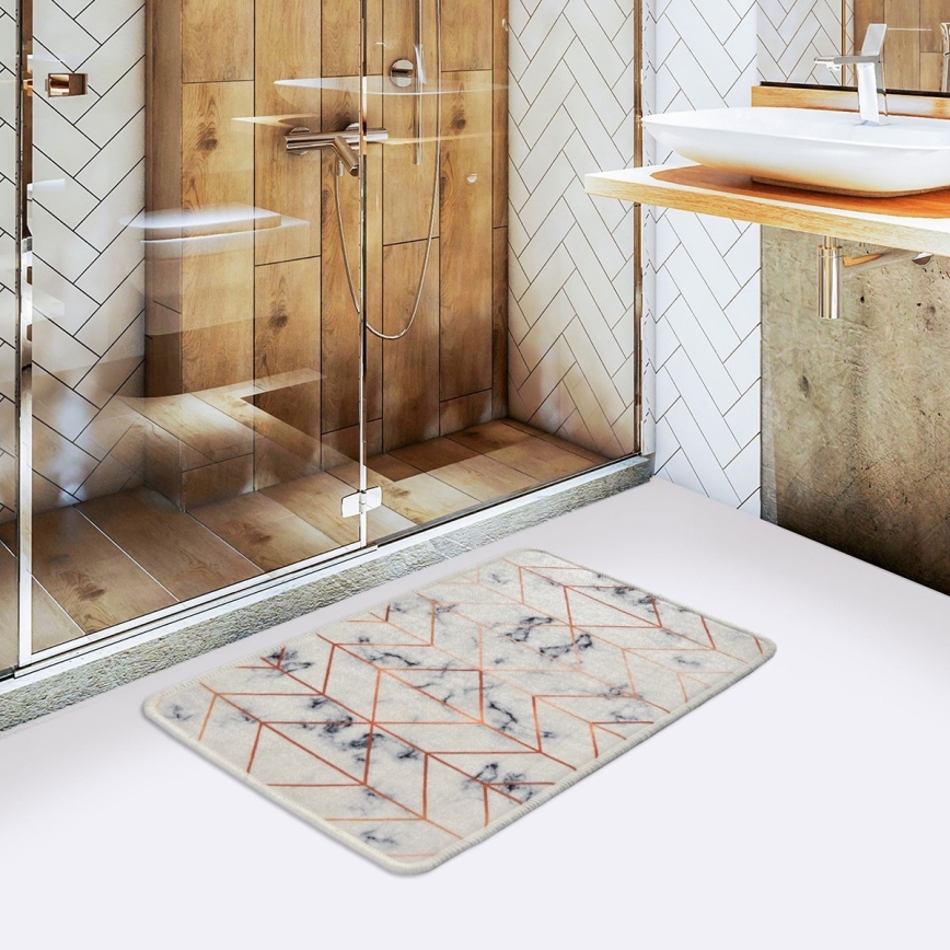 Badkamer mat MOREA 40x60 cm beige
