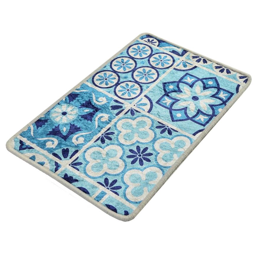 Badkamer mat SERAMIK 40x60 cm blauw