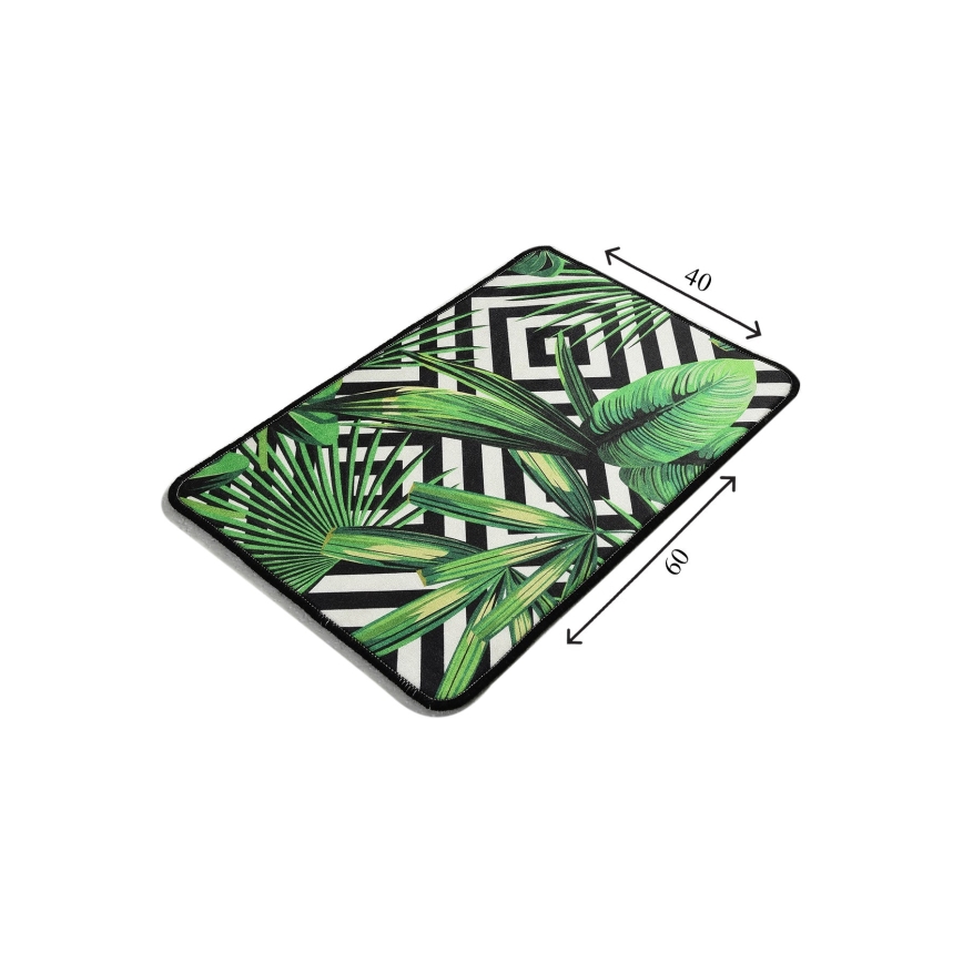 Badkamer mat TROPIC 40x60 cm groen
