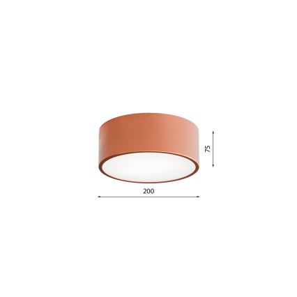 Badkamer plafondlamp CLEO 1xE27/24W/230V diameter 20 cm koper IP54