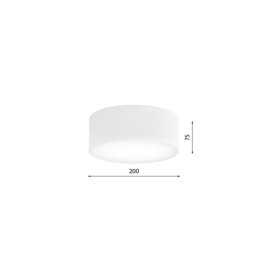 Badkamer plafondlamp CLEO 1xE27/24W/230V diameter 20 cm wit IP54